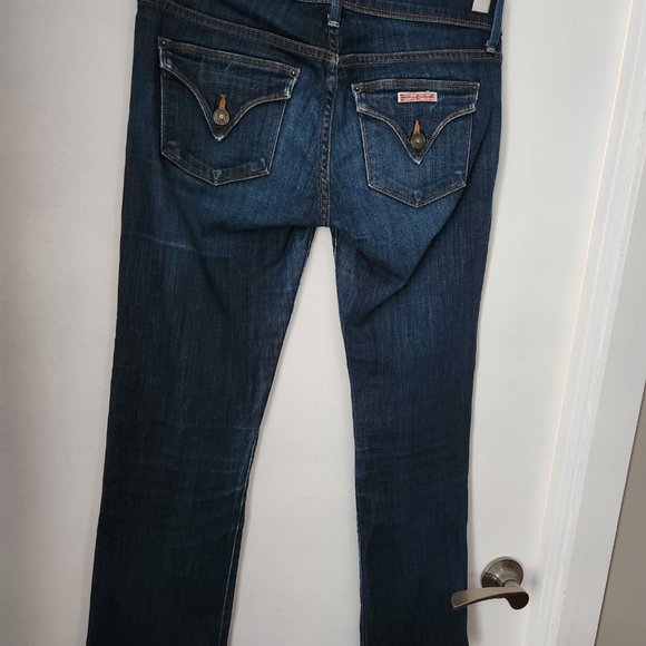 HUDSON Jeans Low Rise Straight Flap Pocket Capri Jeans, Size 26, Style WC176DMC - Picture 2 of 4